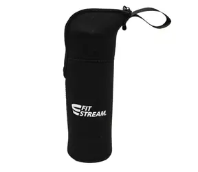 FitStream Neoprenowy pokrowiec na butelki czarny / 1l
