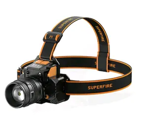 Latarka czołowa Superfire HL58 pomarańczowo-czarna / 350lm / USB