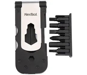 Nextool NE0122 Multitool rowerowy czarny / Narzędzia wielofunkcyjne / 15 narzędzi