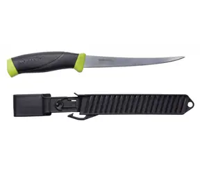 Morakniv Fishing Comfort Filet 155 (S) zielono-czarny / nóż wędkarski / stal nierdzewna / ostrze 15,5 cm / plastikowe etui