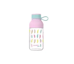 Quokka Ice Kids z paskiem 430ml Pióra / Butelka na wodę / pasek / Tritan