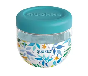 Quokka Bubble Food Jar 770 ml Akwarela Liście / Pojemnik na żywność / plastik