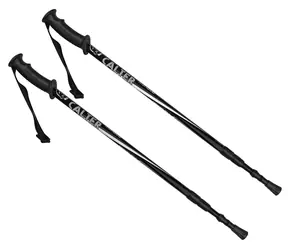 CALTER KOHALA 3-częściowa para czarna / Kijki trekkingowe / 65/110-135cm