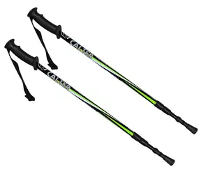 CALTER KOHALA 3-częściowa para czarno-zielona / Kije trekkingowe / 65/110-135 cm