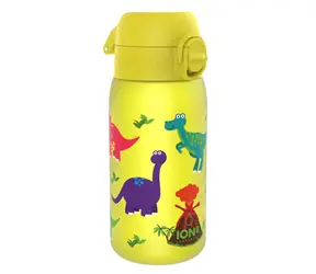 ion8 Szczelna butelka dla dzieci Dinozaur żółta 350 ml