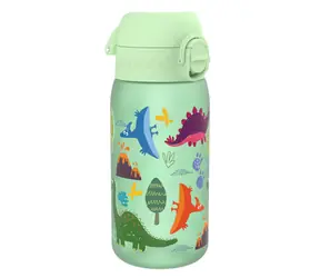 ion8 Szczelna butelka dla dzieci Dinosaur zielona 350 ml