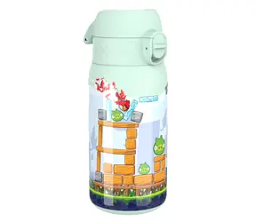 ion8 Szczelna butelka dla dzieci ze stali nierdzewnej Angry Birds, poziom gry 400 ml