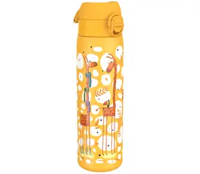 ion8 Szczelna butelka dla dzieci ze stali nierdzewnej Żyrafy 600 ml