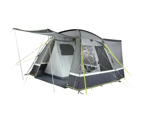 High Peak Trentino 2.0 szary / namiot kempingowy / 370 x 280 x 210 cm / słup wody: 4000 mm