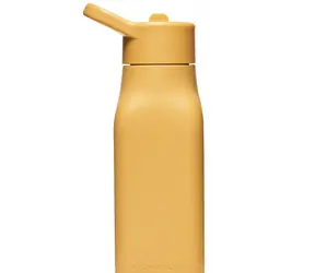 Neon Kactus Dziecięca butelka silikonowa żółta 340 ml