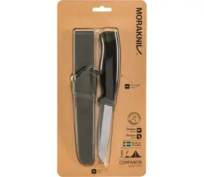 Morakniv Companion Heavy Duty czarny / Nóż outdoorowy / stal nierdzewna / ostrze 10,4 cm / plastikowe etui