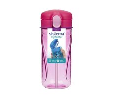 Butelka Sistema Hydrate Quick Flip Top ze słomką 520 ml różowa