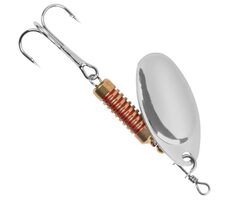 Zebco Brokat Demoniczny Spinner Srebrny 4g Rozmiar 2