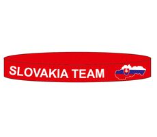 SPORTTEAM Silikonowa bransoletka SPORTTEAM® Słowacja 3 czerwona