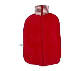 Hugo Frosch Cherry - Eco Classic Comfort Termofor z organicznym bawełnianym pokrowcem i zamkiem błyskawicznym - czerwony