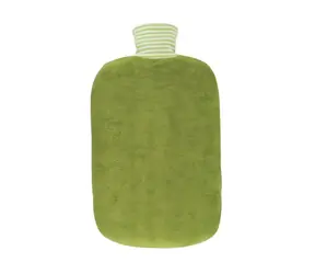 Hugo Frosch Kiwi - Eco Classic Comfort Termofor z organicznym bawełnianym pokrowcem i zamkiem błyskawicznym - zielony