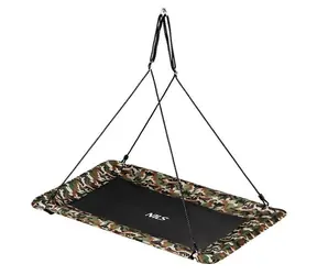 Huśtawka NILS Camp NB5043 kamuflaż / Prostokątna huśtawka bocianie gniazdo / Nośność: 150 kg
