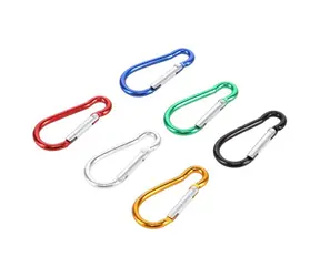 NILS Camp NC1700 6 sztuk / Zestaw karabińczyków aluminiowych / Nośność 5 kg
