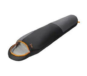 NILS Camp NC1705 Ultralekki czarno-pomarańczowy / Śpiwór / 215 x 75 cm / 5-20 °C | 0-5 °C