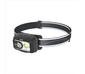 Latarka czołowa LED HAMA HL500-C czarna / akumulatorowa / 500 lm / 110 m / IP44