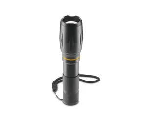 Latarka LED HAMA W200 / aluminium / 200 lm / 180 m / 3 tryby / zoom / COB / pasek / bateria