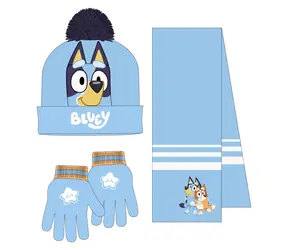 Cerdá BLUEY Dziecięcy zestaw zimowy (czapka, szalik i rękawiczki) 