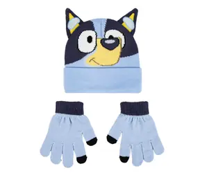Cerdá BLUEY Dziecięcy zestaw zimowy (czapka i rękawiczki) 