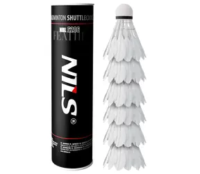 NILS NBL6206 Piłki do badmintona Feather 6 szt.