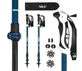 NILS TK8601 Kije trekkingowe niebieskie