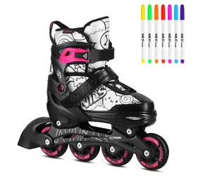 NILS Extreme NH10907 TINTY Wrotki 4w1 różowe