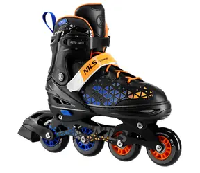 Wrotki NILS Extreme NH18190A 2w1 Brave niebieskie