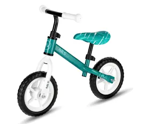 Rowerek biegowy dla dzieci NILS Fun RB134 10" zielony