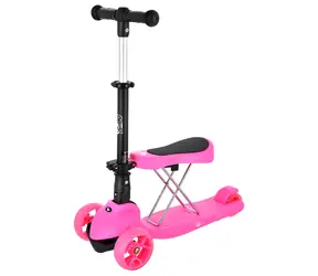 Hulajnoga dziecięca NILS Fun HLB12 2w1 różowa