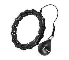 HMS HHW11 PLUS SIZE Hula-hop do masażu z ciężarkami czarny