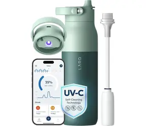 LARQ PureVis 2 680 ml, eukaliptusowa zieleń, samoczyszcząca butelka do picia ze stali nierdzewnej, sterylizacja UV