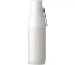 Butelka filtrująca LARQ z klapką, 740 ml, granitowo-biała, ze stali nierdzewnej, z filtrem