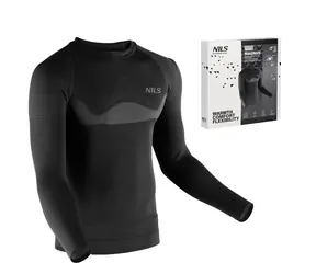 NILS BTK0464 ROZMIAR 2XL/3XL CZARNA MĘSKA KOSZULKA TERMO MAGNUS 