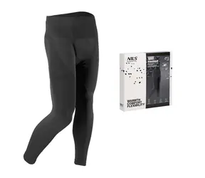 NILS BTS0060 ROZMIAR 2XL/3XL CZARNE MĘSKIE SPODNIE TERMO RAGNAR 
