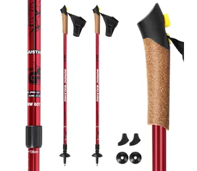 Kije do nordic walking NILS EXTREME NW607 czerwone