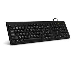 Connect IT standard czarny / Klawiatura biurowa / układ CZ&SK / USB / 1,8 m