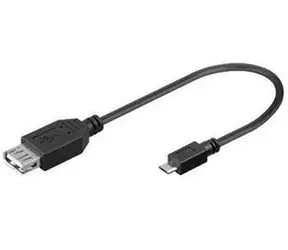 PremiumCord, Kabel redukcyjny USB USB A/żeńskie - Micro USB/męskie 20cm