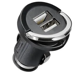 Zasilacz samochodowy Cabstone Power 12-24V na 2xUSB 2.1A o niskim profilu