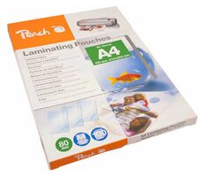 Folia do laminowania Peach A4 (216x303mm), 80mic, błyszcząca, 100 szt.