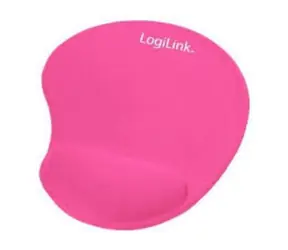LogiLink - Podkładka żelowa pod mysz - ergonomiczna / różowa