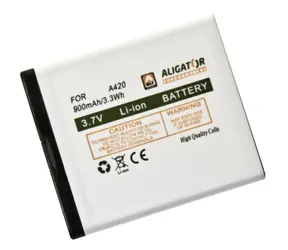 Oryginalna bateria Aligator do telefonu komórkowego Aligator V500, V550, A420 / Li- ION 900mAh / wyprzedaż