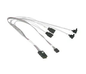 SFF-8087 -> Kabel 4×sATA +SGPIO 50cm (szary, nowa wersja)