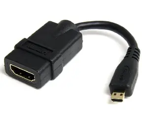Kabel redukcyjny Lenovo StarTech HDMI(F) do micro HDMI(M) 5 w trybie High Speed 