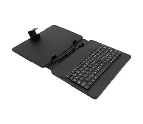 Airen AiTab Leather Case 2 skórzane etui na tablet 8" czarny / z klawiaturą USB / CZ / SK