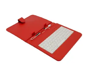 Airen AiTab Leather Case 2 skórzane etui na tablet 8" czerwony / z klawiaturą USB / CZ / SK