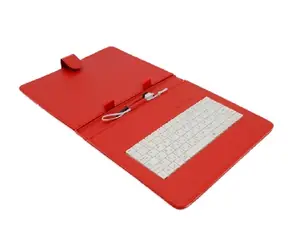 Airen AiTab Leather Case 3 skórzane etui na tablet 9,7" czerwony / z klawiaturą USB / CZ / SK